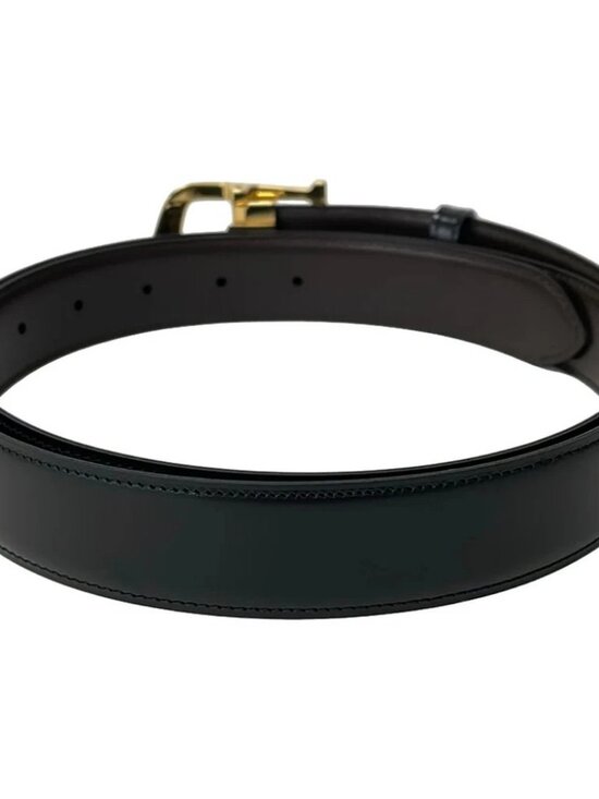 Cartier C Aronge Black Brown Leather Hardware Belt main image 6